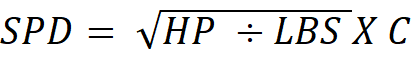 top speed equation