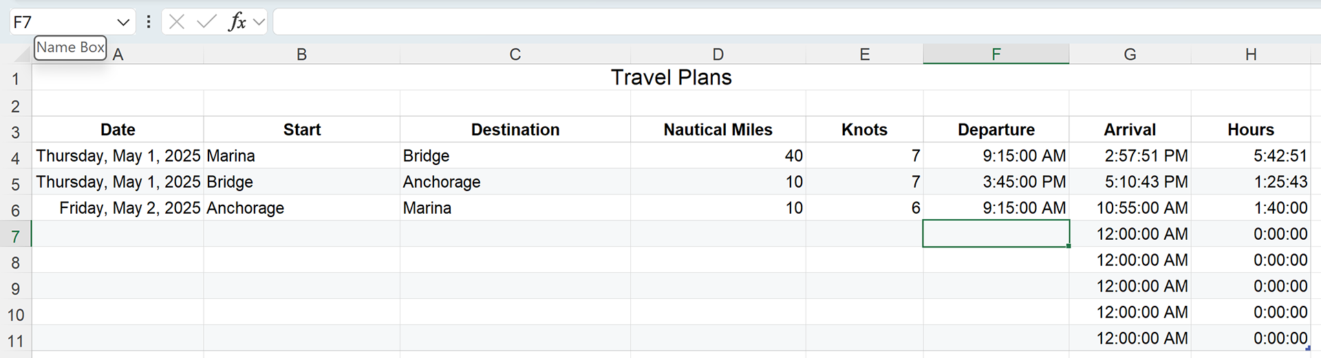 Planning Imagine 6